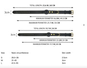 Leather Dog Collar with Location Tracker