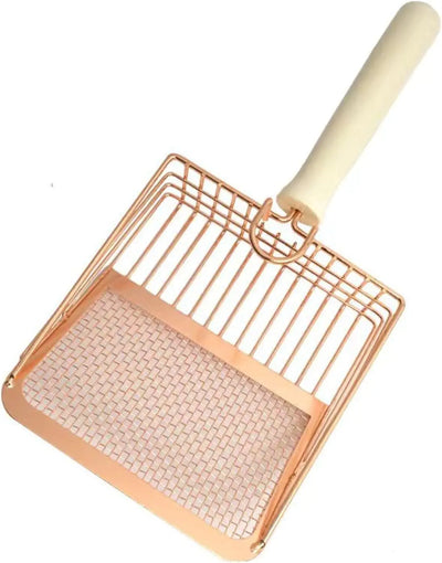 Metal Cat Litter Scoop with Wooden Handle