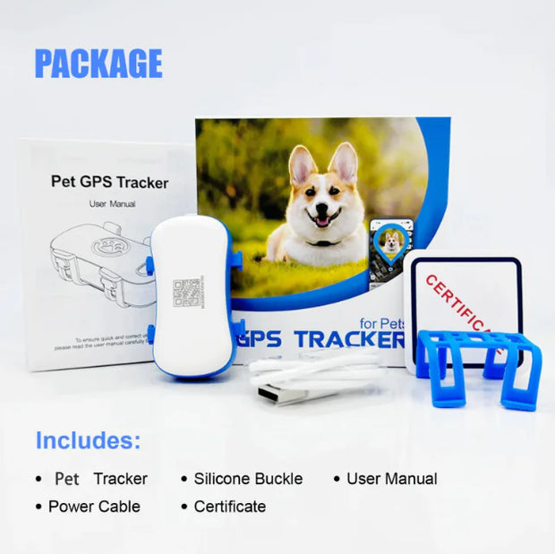 Waterproof Pet GPS Tracker with Real-Time Positioning