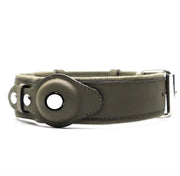 Leather Dog Collar with Location Tracker